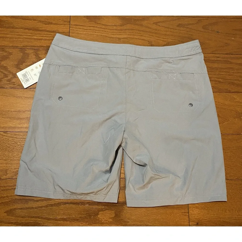 ZEROXPOSUR Mens Sun Smart Paddle Shorts Sz Large Gray Quick Dry UPF 30 NWT $50